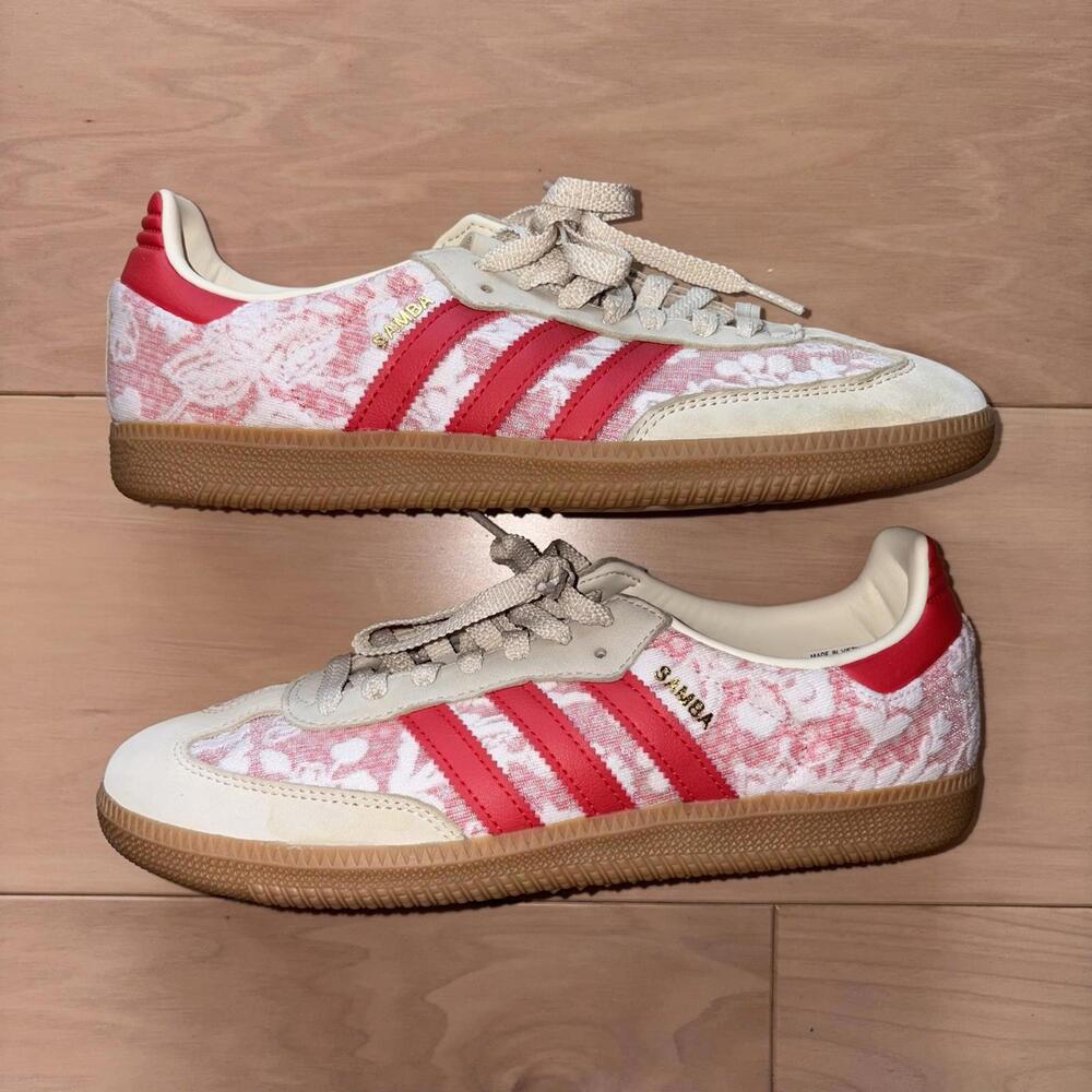 Adidas Samba OG Liberty London Womens Size 9.5 Lifestyle Sneakers Shoes - Picture 2 of 8
